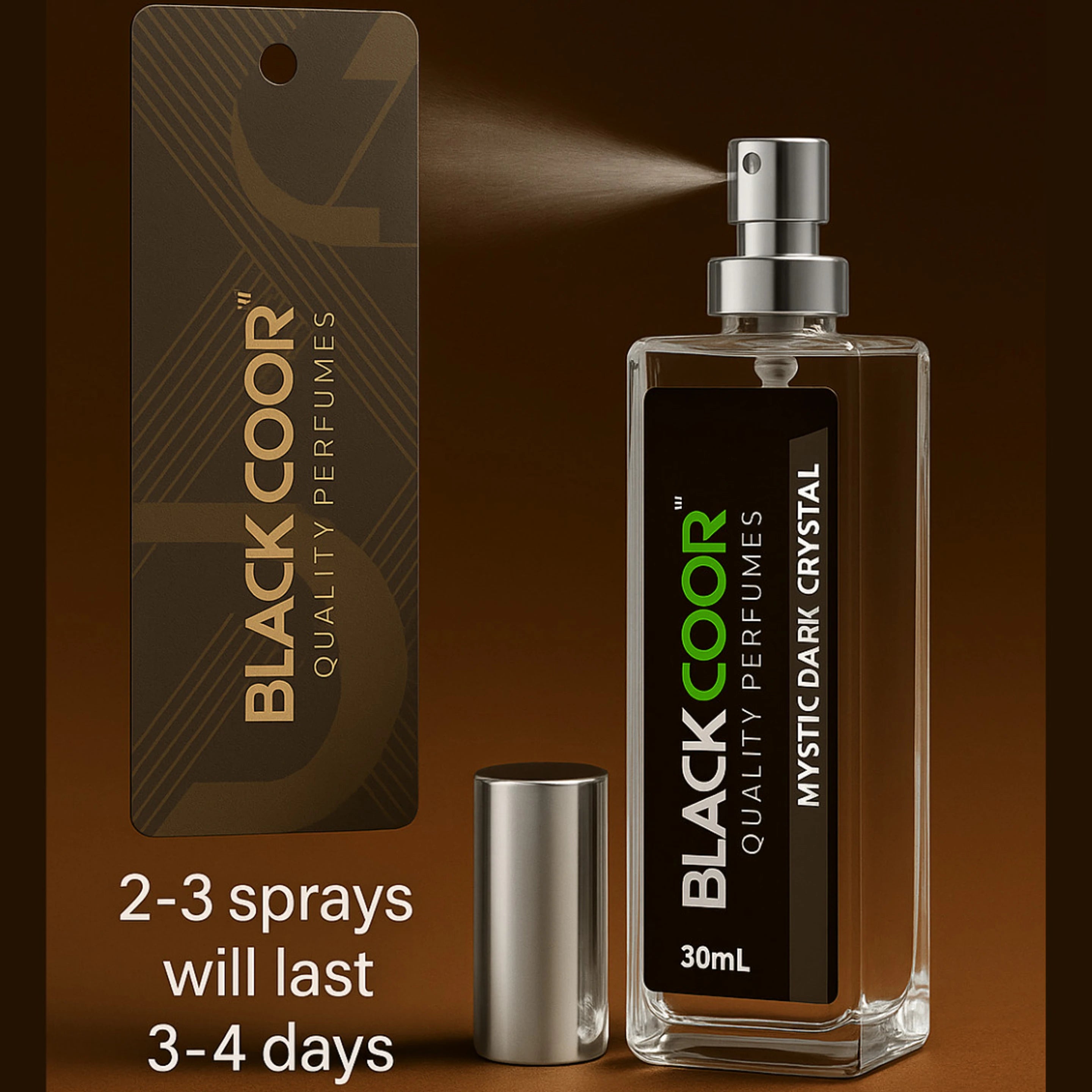 BLACK ODOR Refill Car Air Freshener Perfume - Premium Long-Lasting Fragrance 30ml