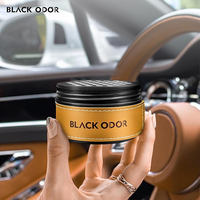 BLACK ODOR Premium Car Air Freshener Gel – Luxury Long-Lasting Scent