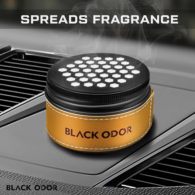 BLACK ODOR Premium Car Air Freshener Gel – Luxury Long-Lasting Scent