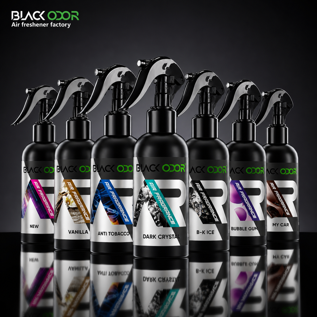 Black Odor Premium Car Air Freshener Spray – Long-Lasting Car Fragrance - 30ml