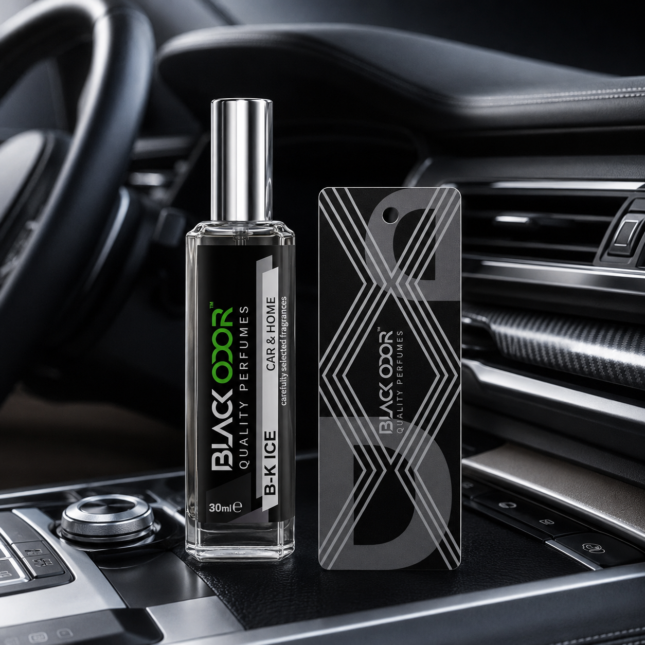 BLACK ODOR Refill Car Air Freshener Perfume - Premium Long-Lasting Fragrance 30ml