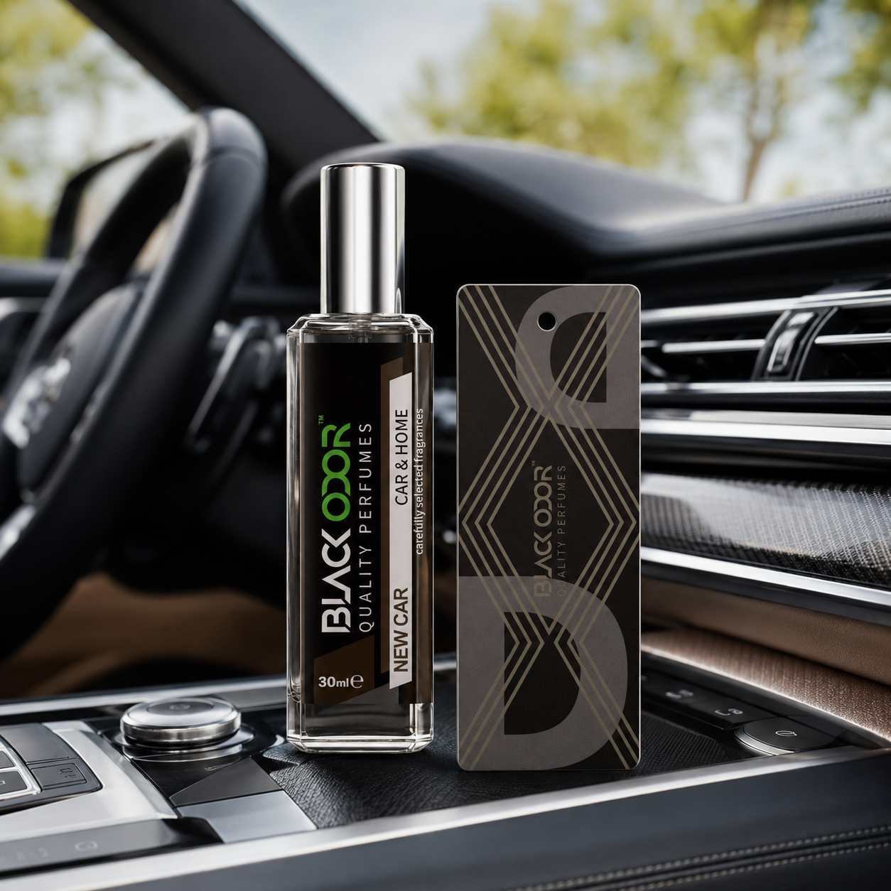 BLACK ODOR Refill Car Air Freshener Perfume - Premium Long-Lasting Fragrance 30ml