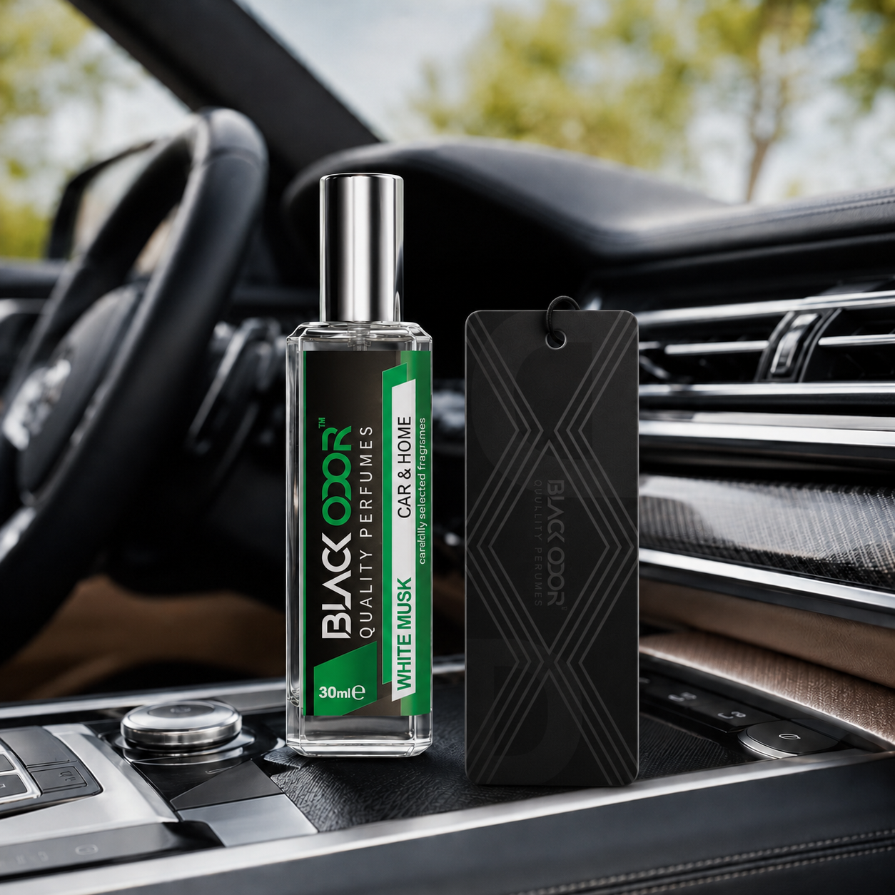 BLACK ODOR Refill Car Air Freshener Perfume - Premium Long-Lasting Fragrance 30ml