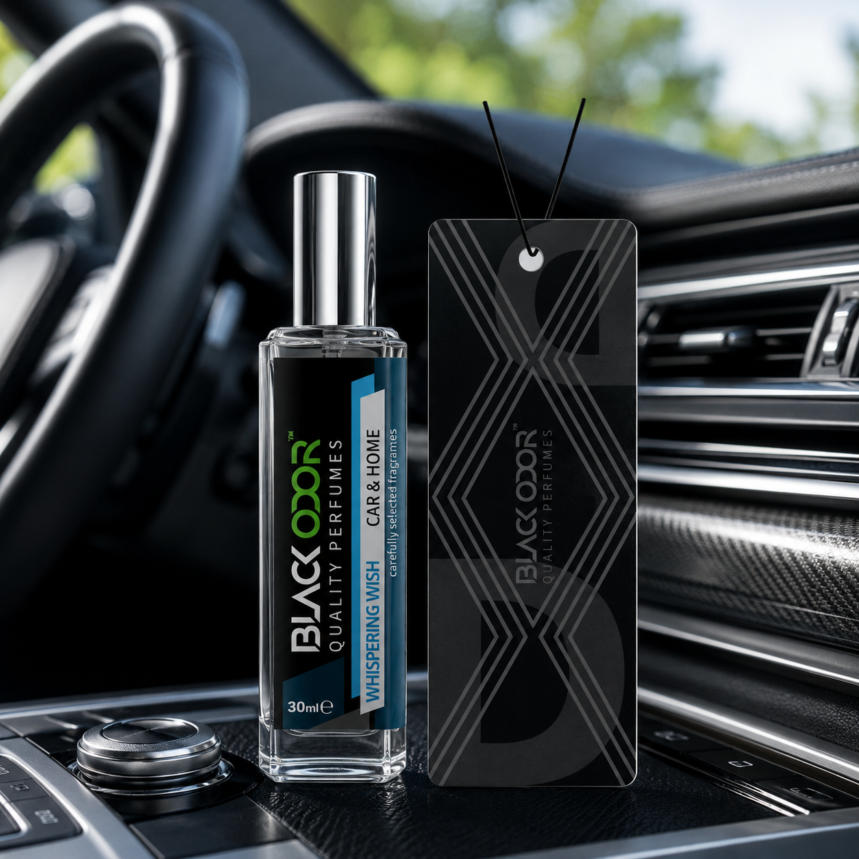 BLACK ODOR Refill Car Air Freshener Perfume - Premium Long-Lasting Fragrance 30ml