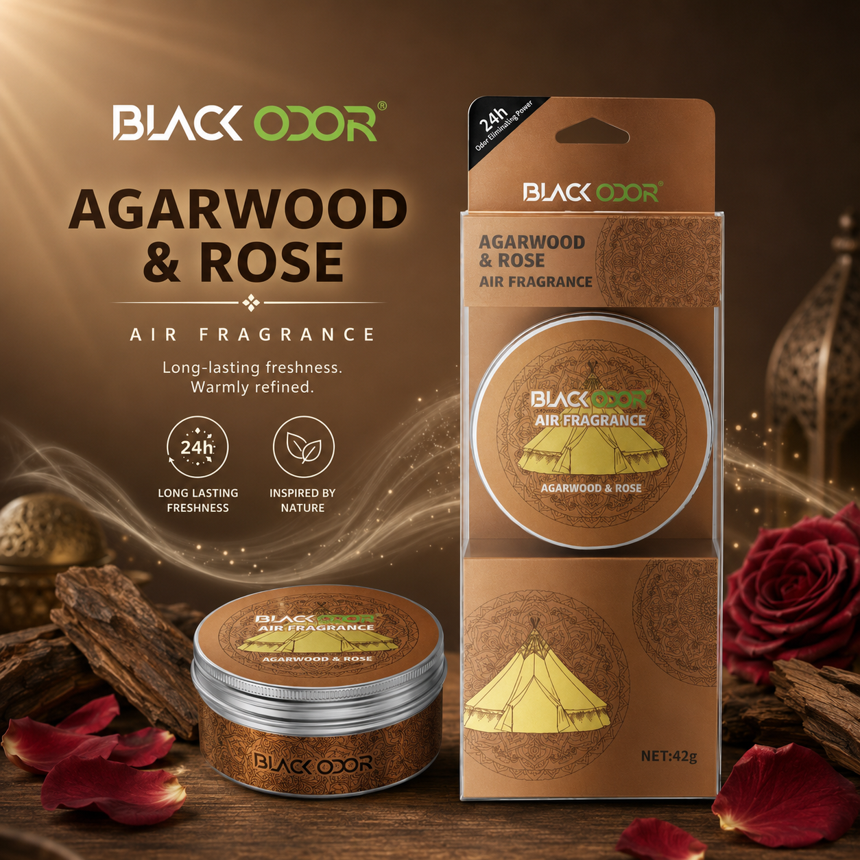 BLACK ODOR معطر صديق للبيئة من مكونات طبيعية – رائحة تدوم لـ 60 يوم