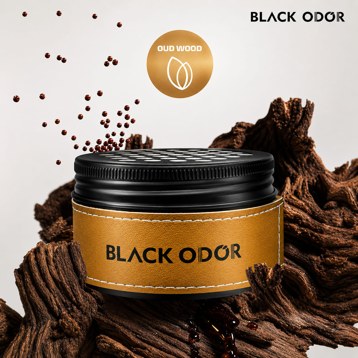 BLACK ODOR Premium Car Air Freshener Gel – Luxury Long-Lasting Scent