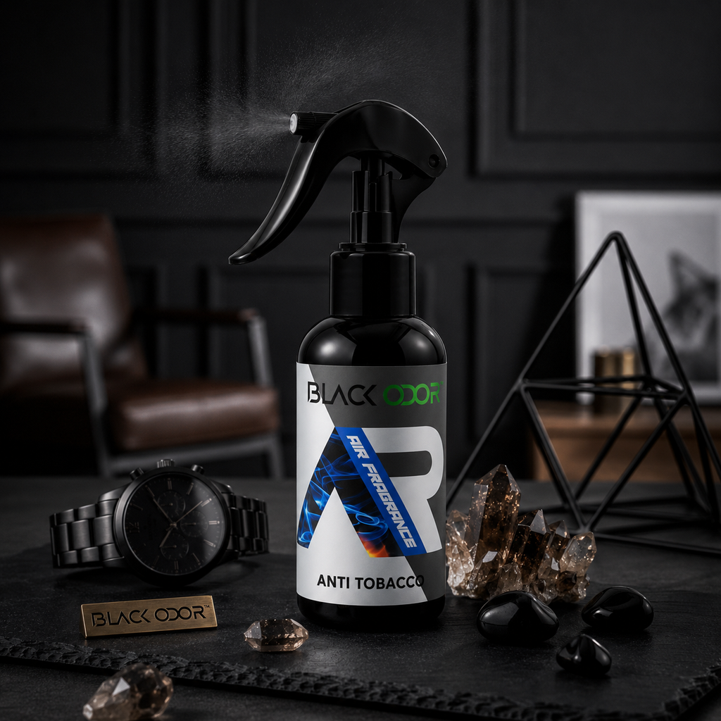 BLACK ODOR car air freshener spray 30ml – Anti Tobacco scent – Vorcar Egypt