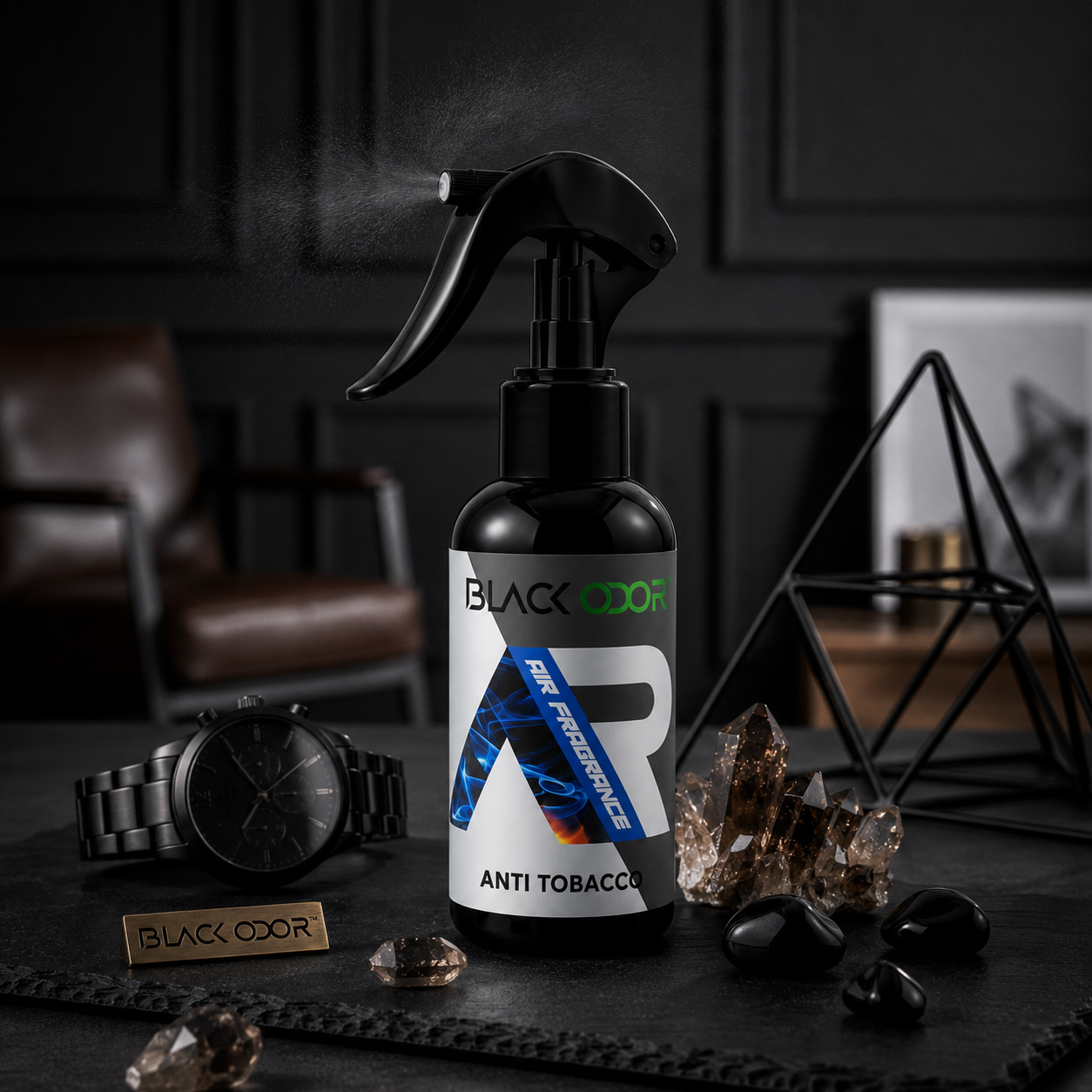 Black Odor Premium Car Air Freshener Spray – Long-Lasting Car Fragrance - 30ml