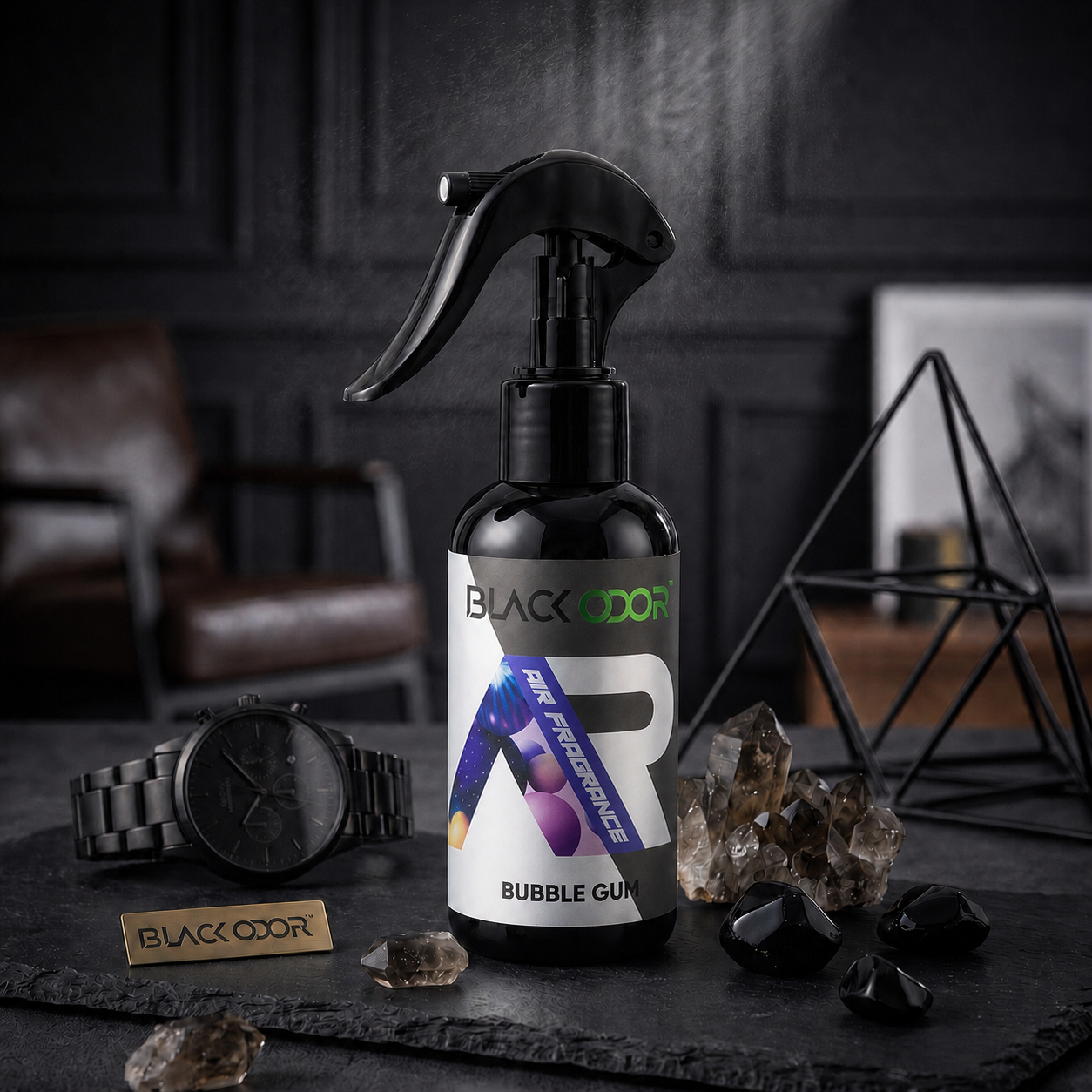 Black Odor Premium Car Air Freshener Spray – Long-Lasting Car Fragrance - 30ml