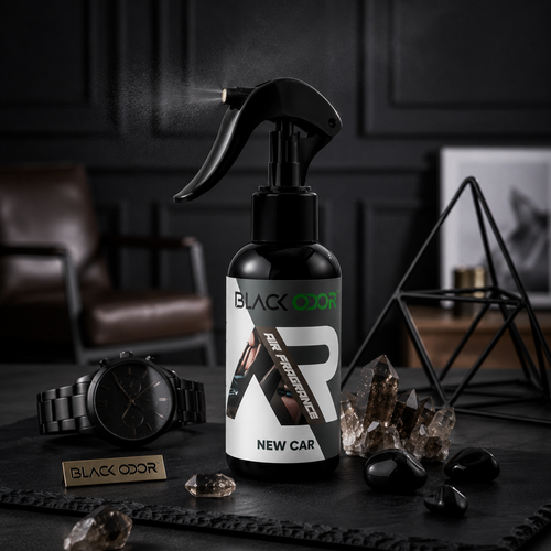 BLACK ODOR car air freshener spray 30ml – New Car scent – Vorcar Egypt