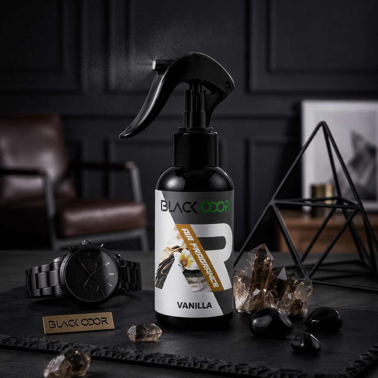 Black Odor Premium Car Air Freshener Spray – Long-Lasting Car Fragrance - 30ml
