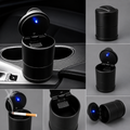 LED Car Ashtray with Lid - Smokeless Cup Holder Ashtray