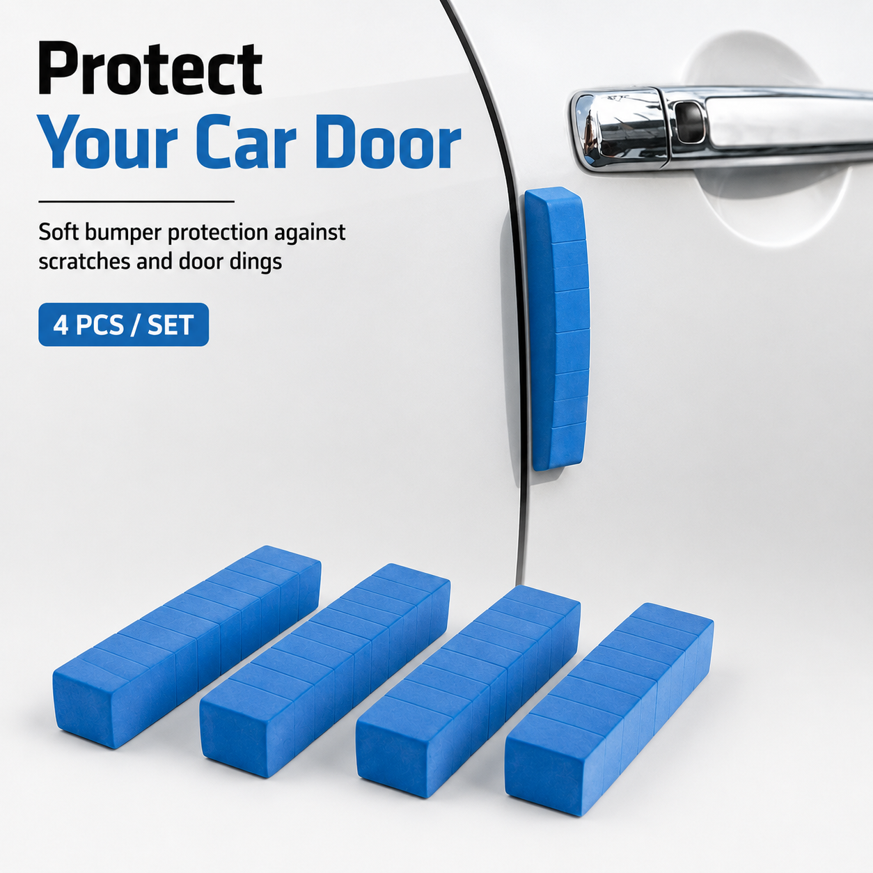 Car Door Edge Guard Protectors – 4-Piece EVA Foam Set with 3M Adhesive
