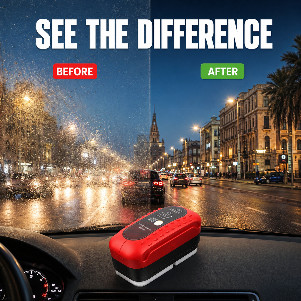 Car glass oil film cleaning brush for windshield and mirrors – Vorcar Egypt (photo 2)