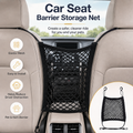 Car Seat Barrier Storage Net – Pet Safety Mesh Organizer for Back Seat