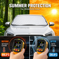 4-layer reflective car windshield cover for heat and sun protection – Vorcar Egypt