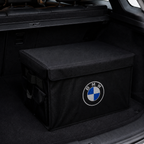 Foldable car trunk organizer storage box with BMW logo – Vorcar Egypt