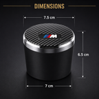 LED car ashtray with carbon fiber lid and ceramic liner – Vorcar Egypt (photo 3)