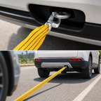 Heavy-duty car tow strap with safety hooks 3m 3-ton – Vorcar Egypt (photo 3)