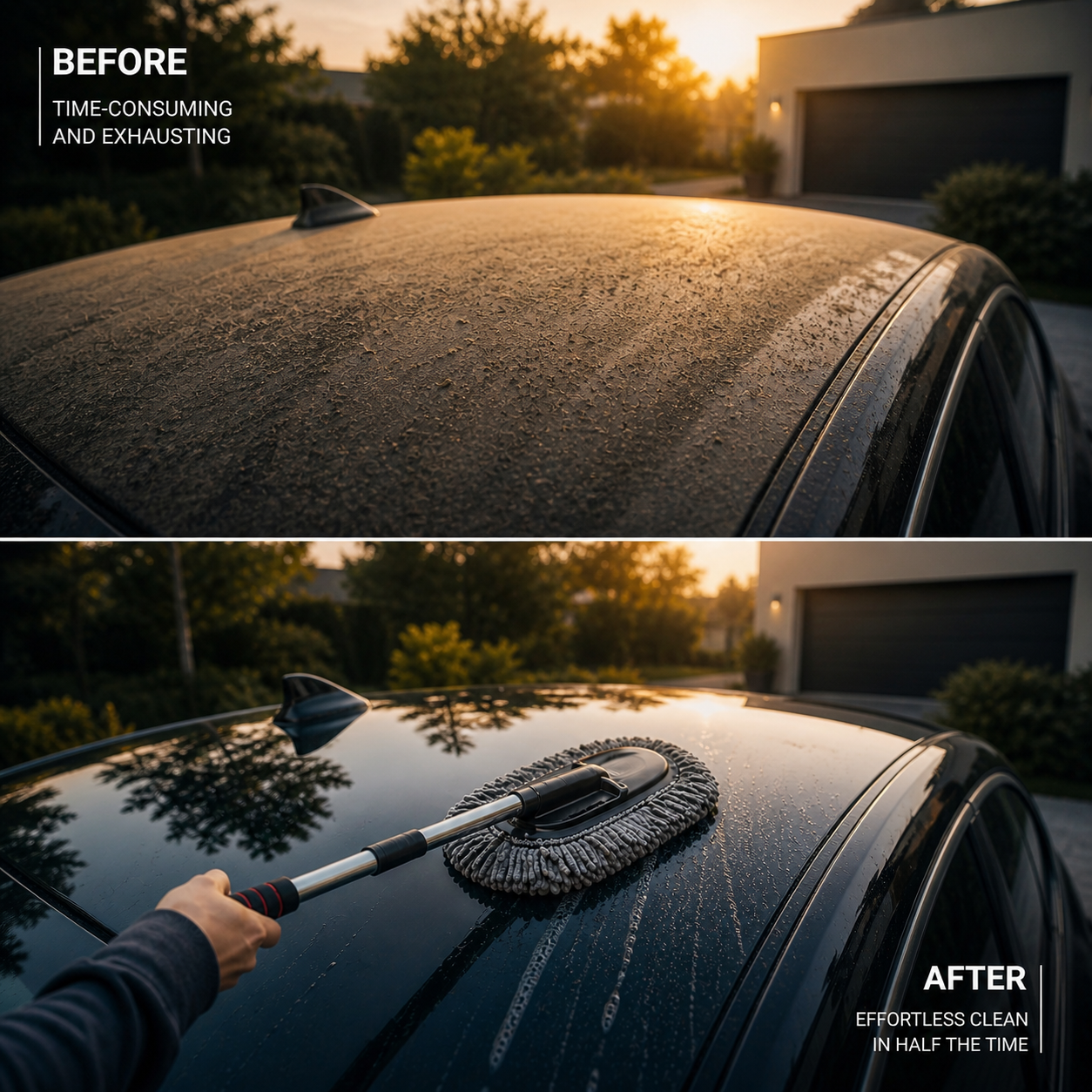 Extendable Car Cleaning Mop with Microfiber Head – Scratch-Free Cleaning