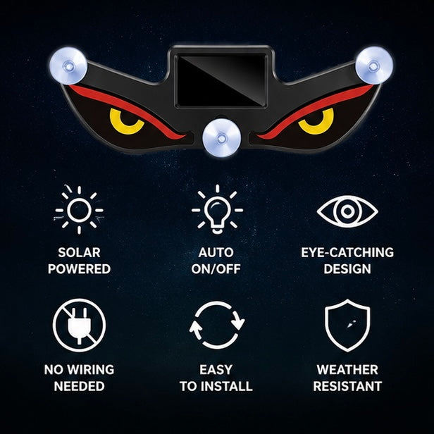 Solar Devil Eyes LED warning light installed on car – Vorcar Egypt (photo 5)