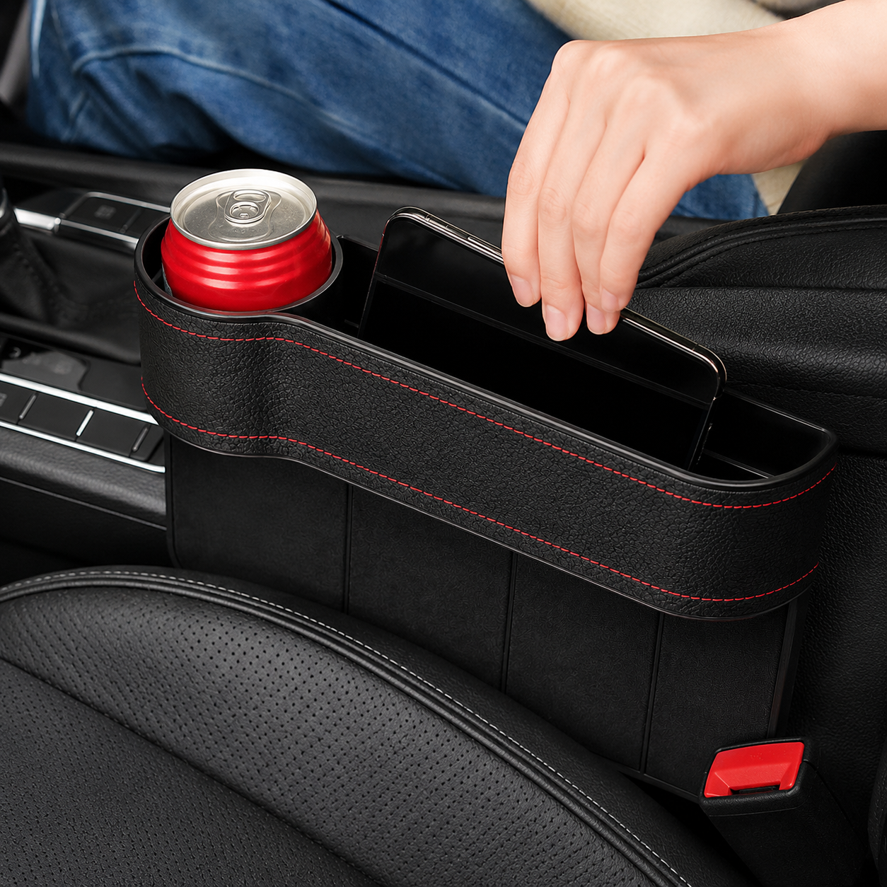 Car Seat Gap Organizer with Cup Holder