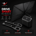 VORCAR Drive Smart Bundle | Car Sunshade + Seat Gap Fillers + Mini Car Trash Bin