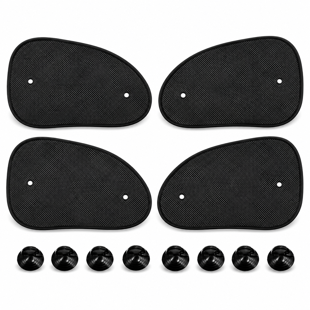 Foldable mesh car side window sunshade family pack 4 pieces – Vorcar Egypt
