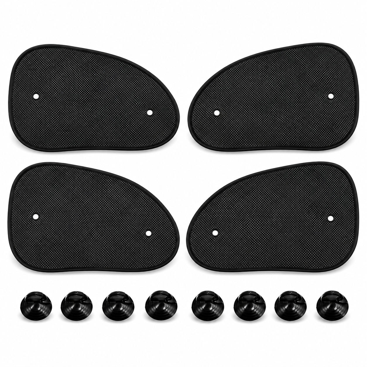 Foldable mesh car side window sunshade family pack 4 pieces – Vorcar Egypt