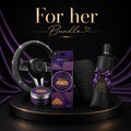 VORCAR For Her Bundle – rhinestone steering cover, armrest cover and coconut coir freshener – Vorcar Egypt