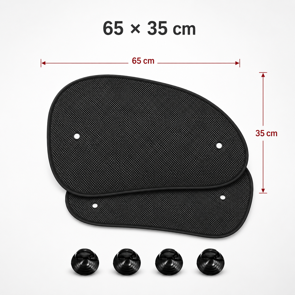 VORCAR Complete Car Sun Protection Bundle – Windshield Umbrella & Side Window Sunshades