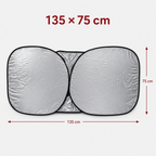 Foldable dual-panel front windshield sunshade – Vorcar Egypt (photo 6)