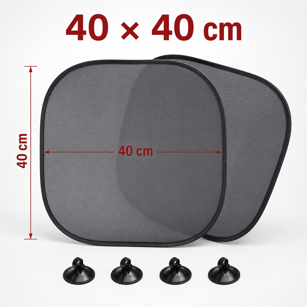 VORCAR Complete Car Sun Protection Bundle – Windshield Umbrella & Side Window Sunshades