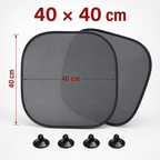 Curved car side window sunshade 65 x 35 cm with suction cups – Vorcar Egypt