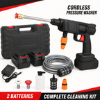 Cordless portable pressure washer car wash kit with 2 batteries – Vorcar Egypt