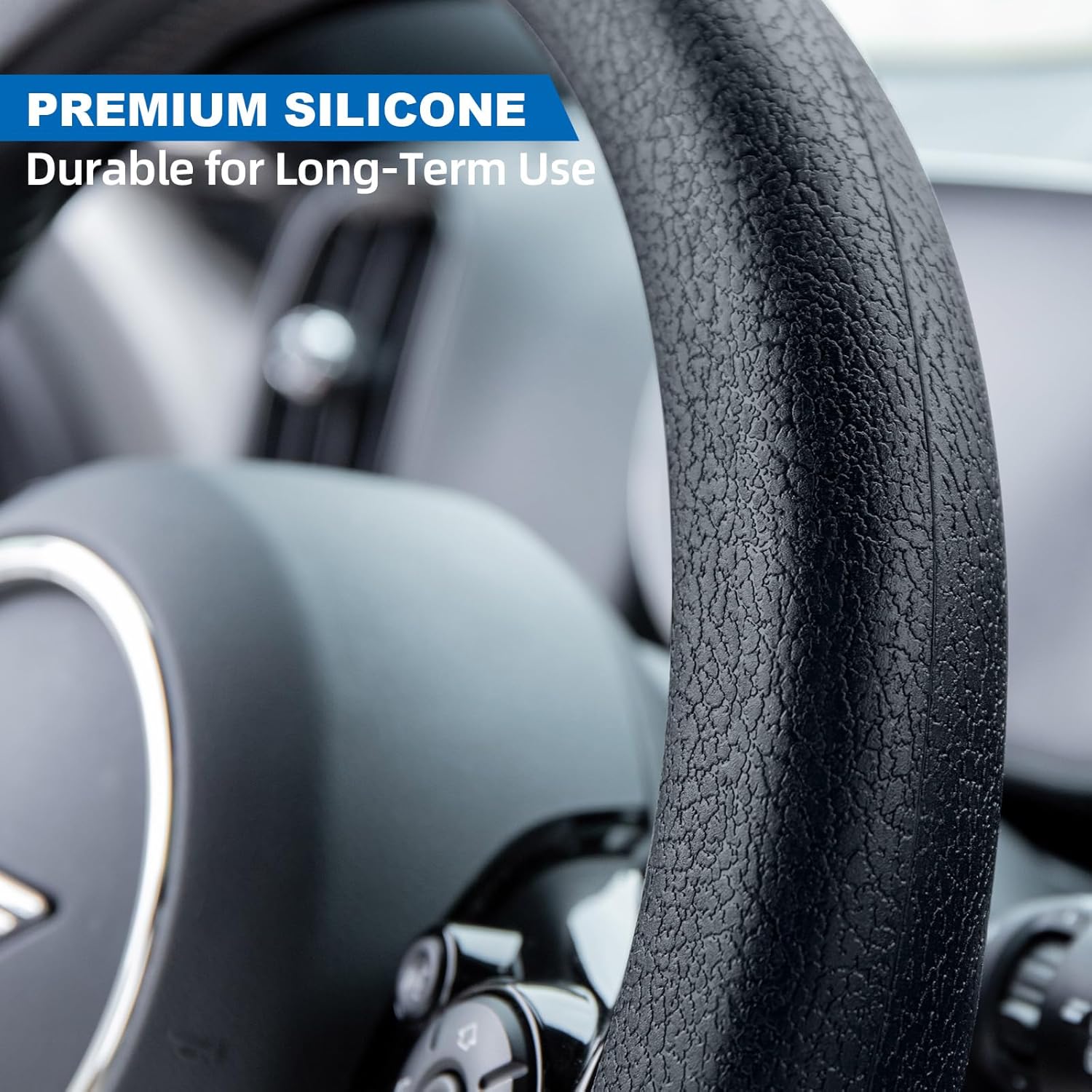 Premium silicone anti-slip steering wheel cover – Vorcar Egypt (photo 2)