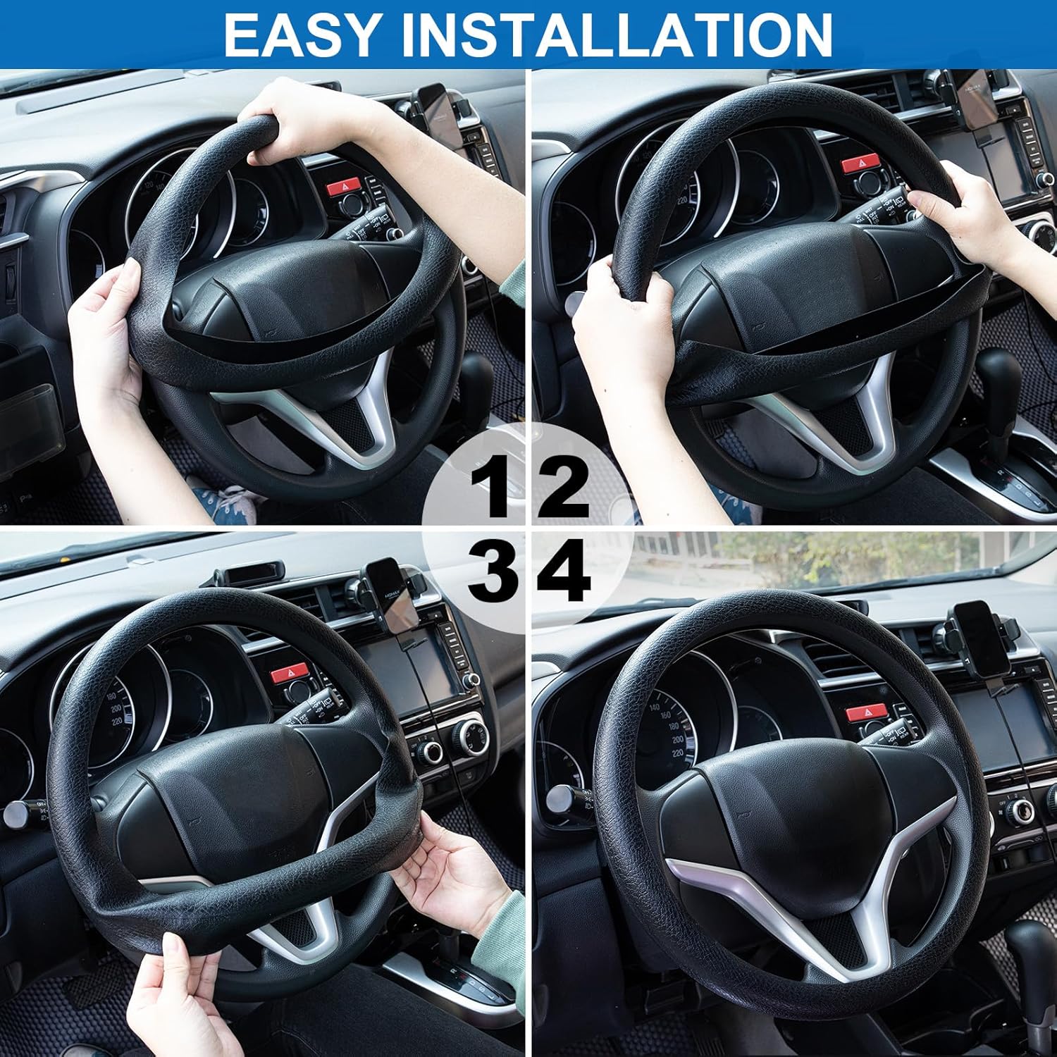 Premium silicone anti-slip steering wheel cover – Vorcar Egypt (photo 5)