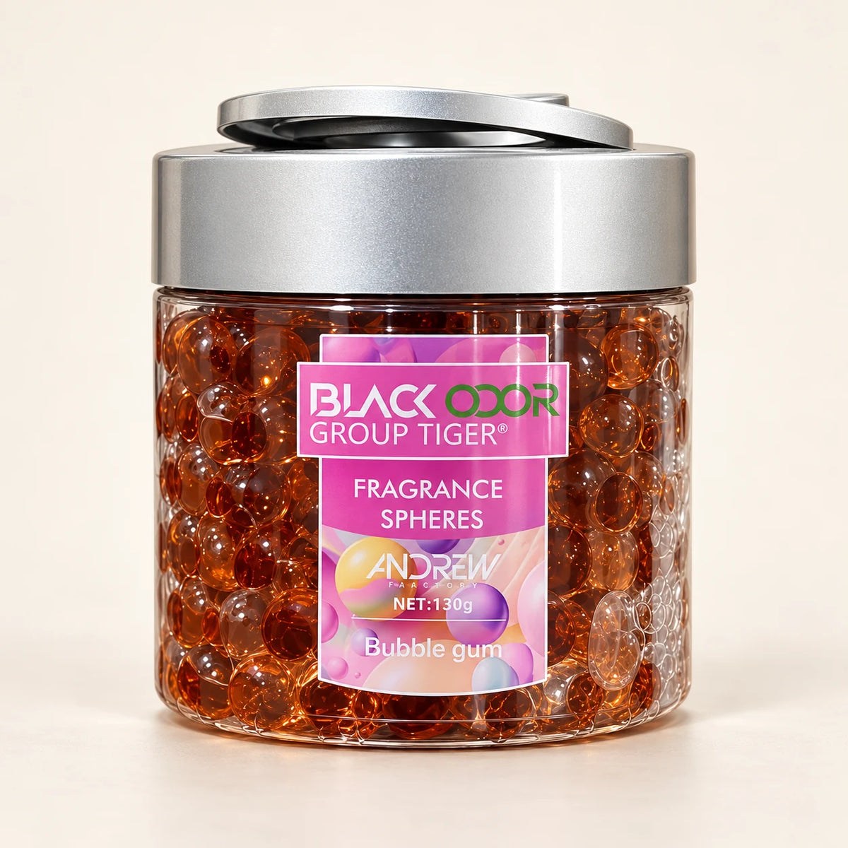 BLACK ODOR Aroma Pearls Bubble Gum fragrance spheres car air freshener 130g