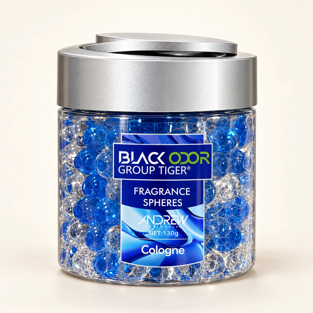 BLACK ODOR Aroma Pearls Cologne fragrance spheres car air freshener 130g