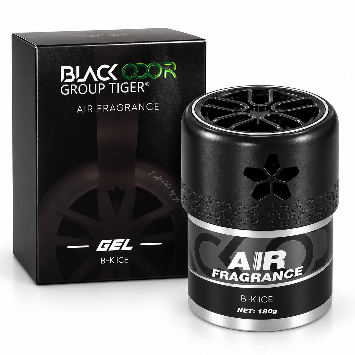BLACK ODOR Alloy Collection Black Ice jar with its retail box