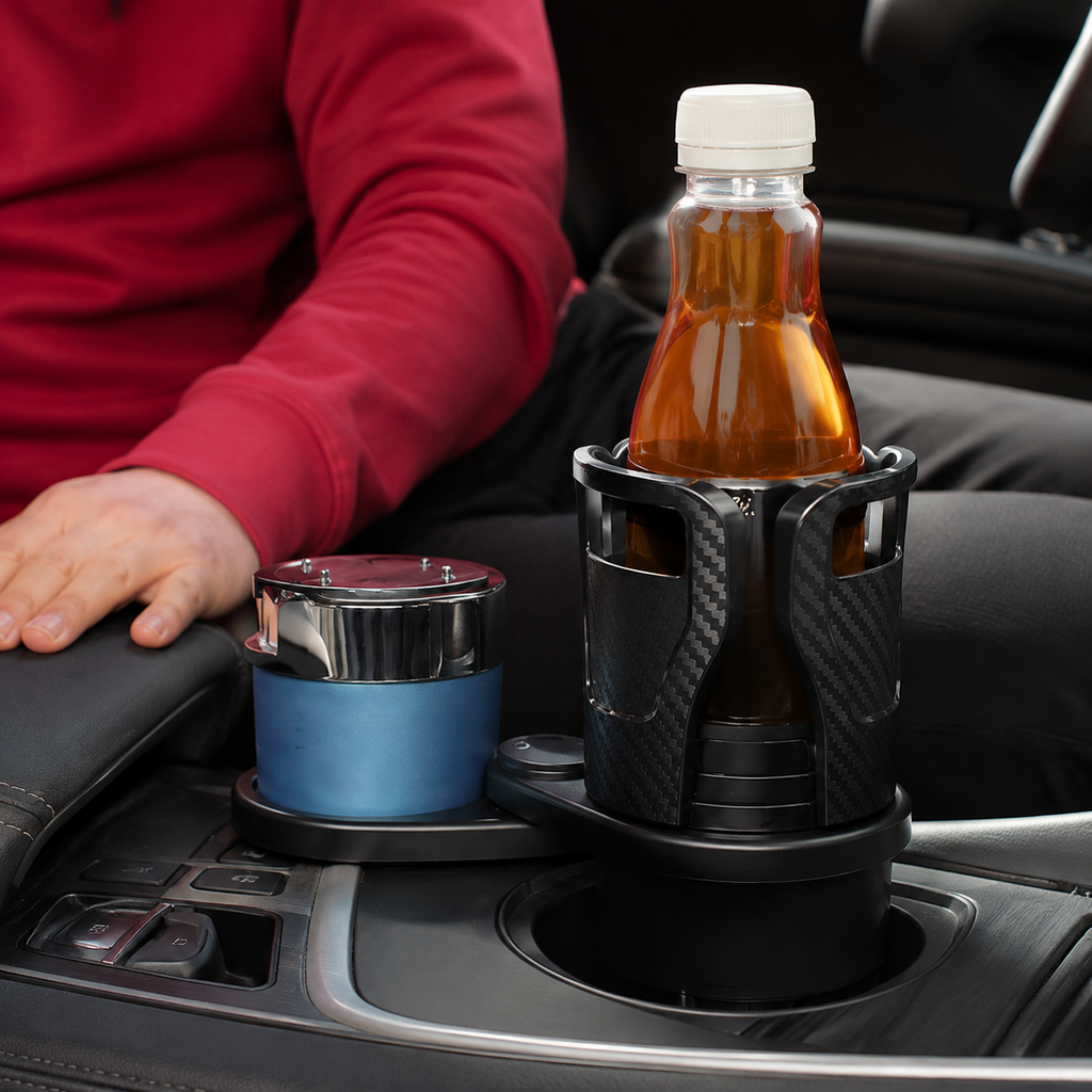 Car cup holder expander adjustable arms for different cup sizes – Vorcar Egypt