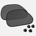 2-Piece Car Side Window Sunshade Set with 4 Suction Cups