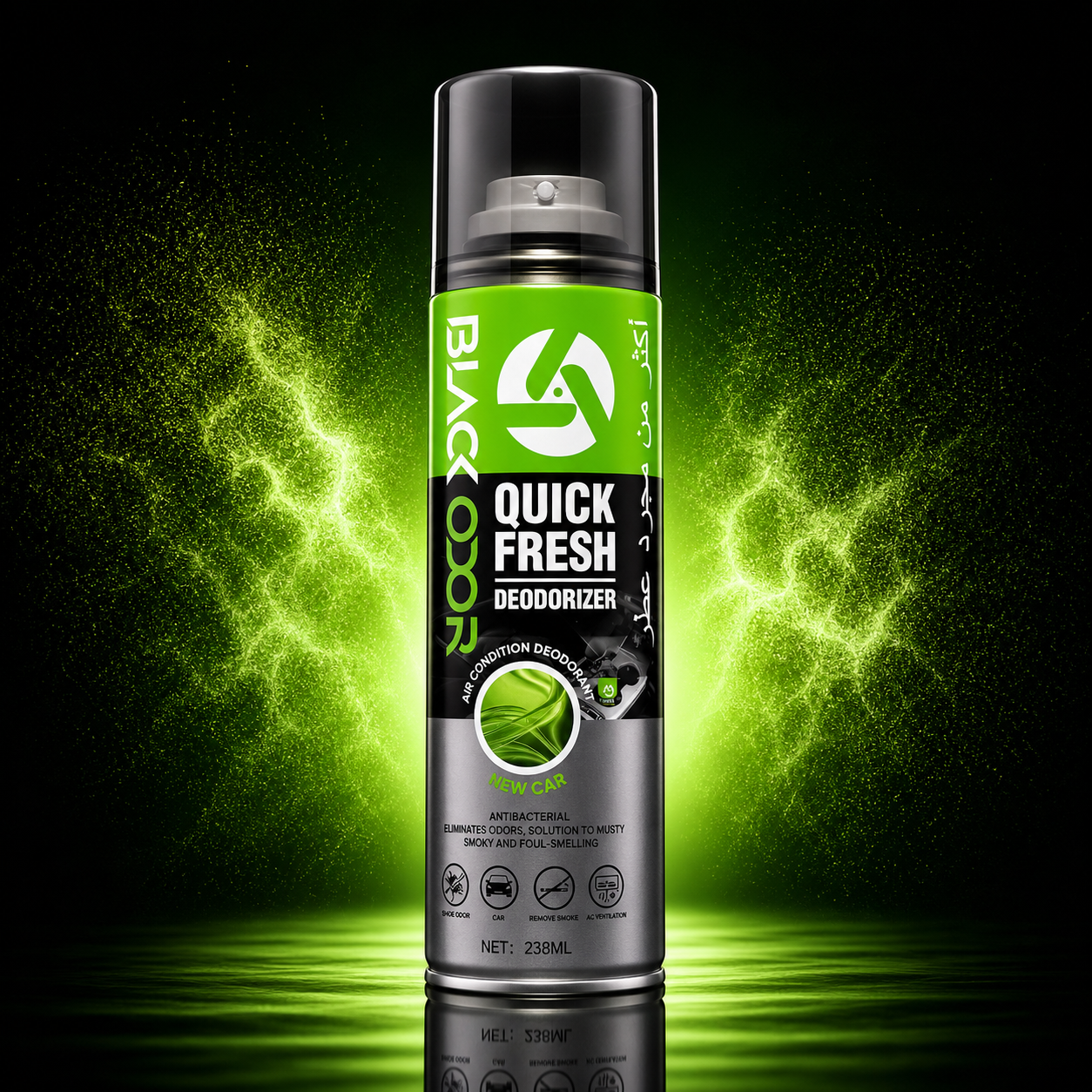 BLACK ODOR Car Air Condition Deodorant – Long-Lasting Fragrance