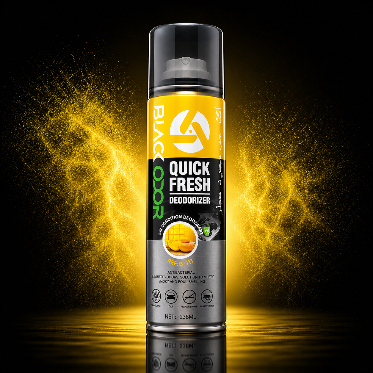 BLACK ODOR Car Air Condition Deodorant – Long-Lasting Fragrance