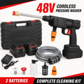 48V cordless portable pressure washer car wash kit with 2 batteries – Vorcar Egypt