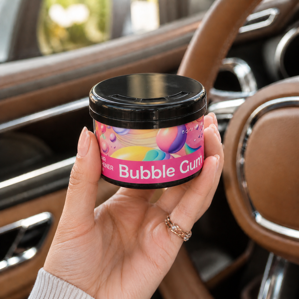 BLACK ODOR Car Gel Air Freshener Jar – Long-Lasting Oil Fragrance