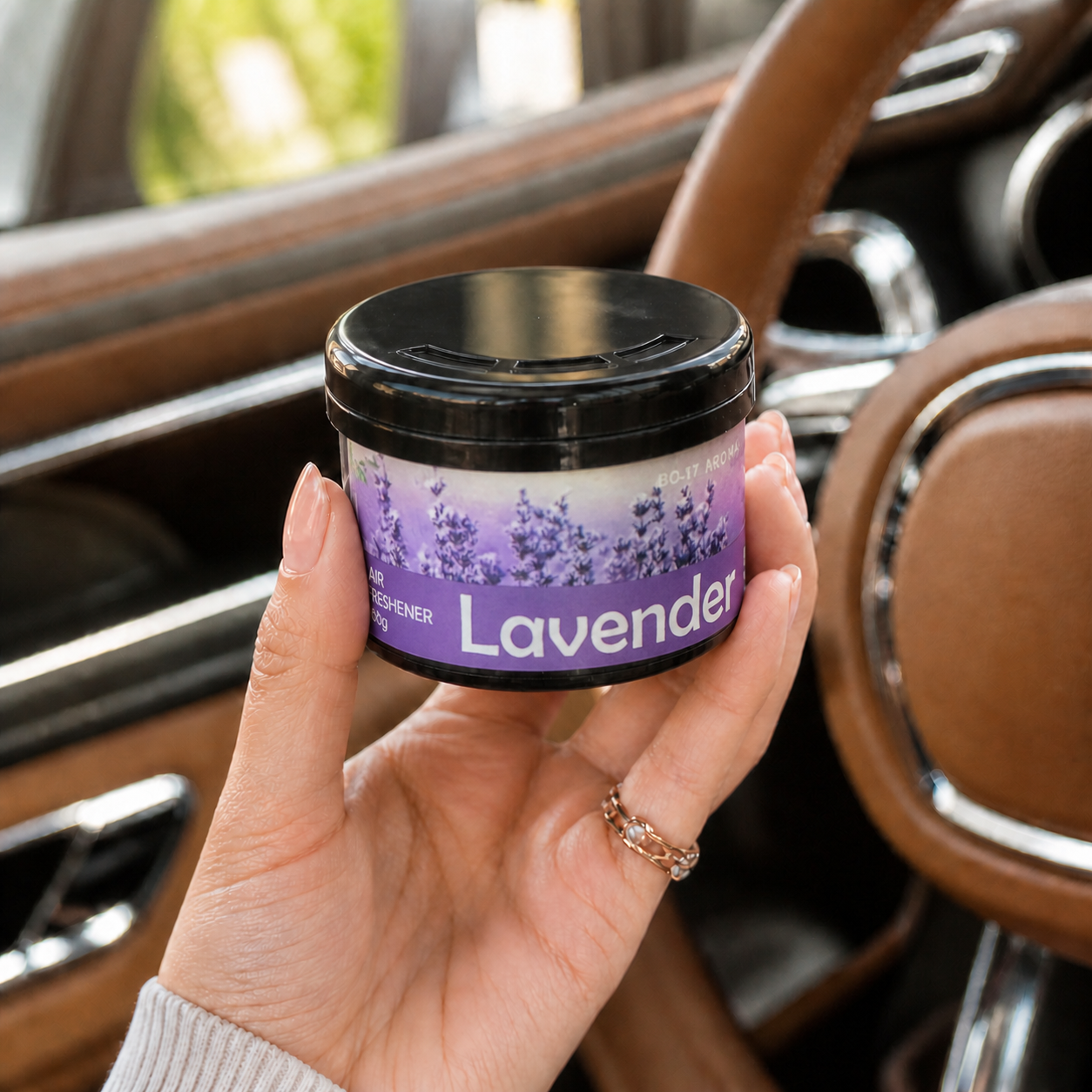 BLACK ODOR Car Gel Air Freshener Jar – Long-Lasting Oil Fragrance